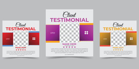 Creative Testimonial Template, Quote , What Our Clients Say , Infographic Template Editable Vector Illustration