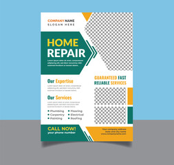 Professional Home repair handyman flyer template