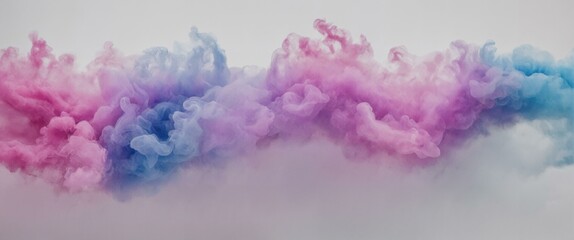 Zarte rosa Rauchwolken: Eine ätherische und schwebende Darstellung von weichen, rosa Rauchwolken, die an abstrakte Kunst und träumerische Fotografie erinnert