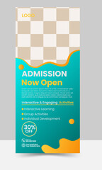 Admission Roll Up Banner.