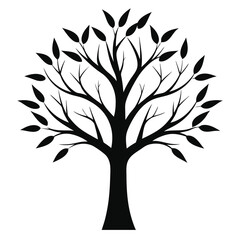 Tree Silhouette Vector Illustration