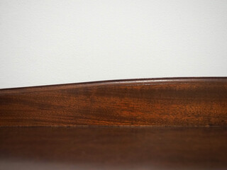 dark brown wood and white wall texture background