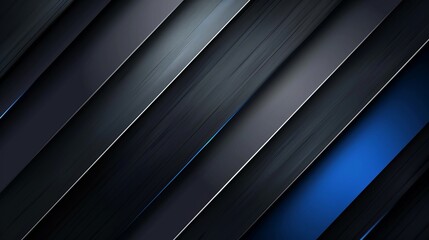 Obraz premium Abstract Diagonal Stripes in Blue and Black
