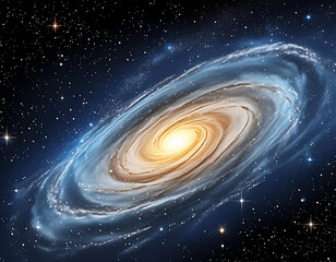  Galaxy- A stunning depiction of a galaxy, isolated on a transparent background. _1(138)