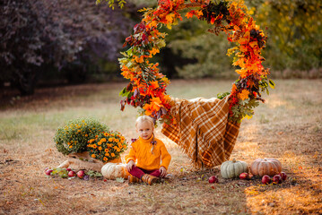 child playing with toys in park