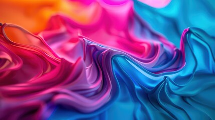 Fototapeta premium A Close-up Shot of a Prismatic human synesthesia, diverse sensory crossover hues