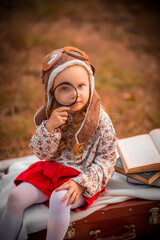 child reading a book
