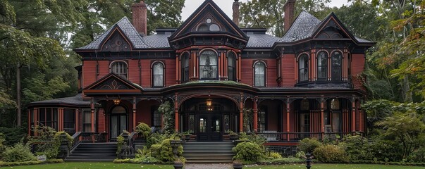 Victorian home with a grand design.