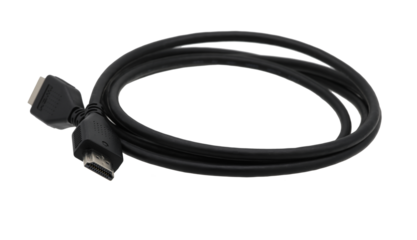 HDMI cable connector roll on transparent background (PNG File)