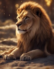 Obraz premium lion cartoon a
