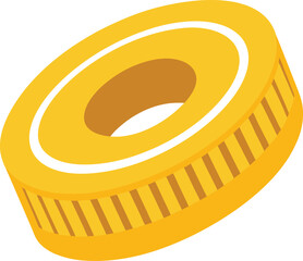 Measure Tape Icon Vector Simple Design