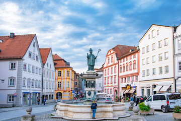  eichstätt, beautiful summer city view, germany architecture