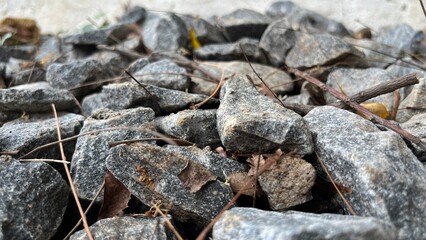 abstract, architecture, arrangement, backdrop, background, black, block, boulder, brown, building, closeup, cobblestone, construction, design, detail, dirty, garden, granite, gravel, gray, grunge, har