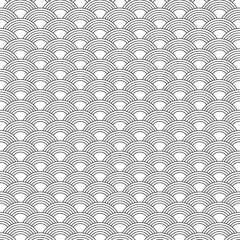 Japanese Wave Line Pattern Background Vector Illustration
