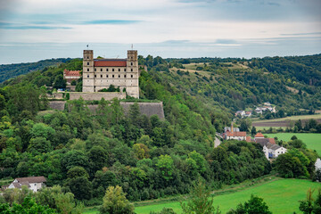 eichstätt, beautiful summer city view, germany architecture	
