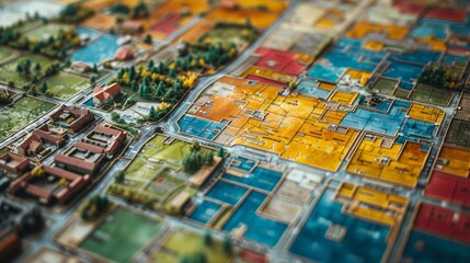 Fototapeta premium City Road Map Concept cartography communication design