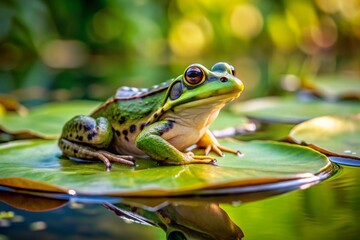 frog in the pond