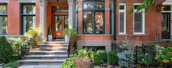 Elegant row house with a modern twist.