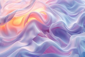 Obraz premium Fluid abstract 3D background with soft gradients and organic forms Subtle lighting enhances the sense of depth, perfect for sleek, modern designs