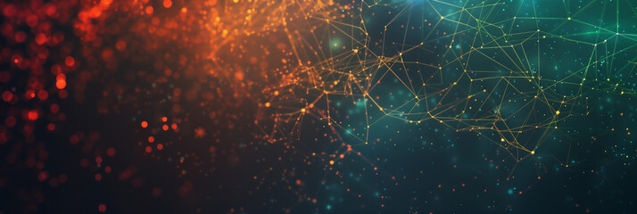 Abstract Colorful Network Connections Background 