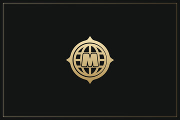 M Letter Trademark Brand Logo
