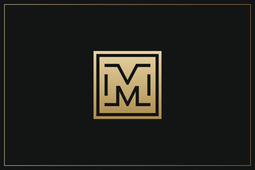 M Letter Trademark Brand Logo