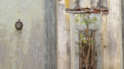 OLD RURAL TOWN IN RUINS