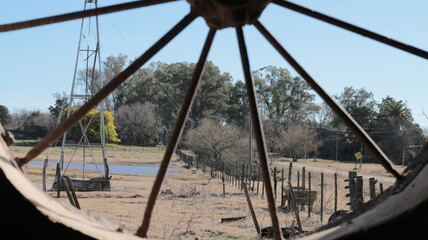 OLD RURAL TOWN IN RUINS
