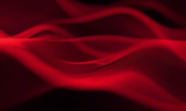 Abstract background red color flow wave dark noise texture