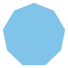 Nanogon shape. Suitable for design decoration, infographic, pattern, apparel, stationery, and more.