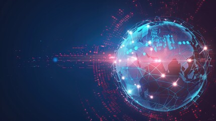 Obraz premium Global Network Connection