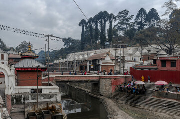 Hindu temple complex Pashupatinath in Kathmandu, Nepal.
