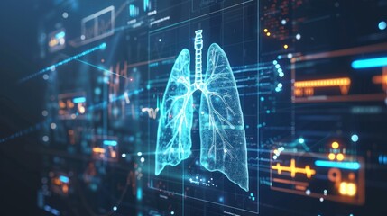 Digital Representation of Human Lungs in Medical Interface