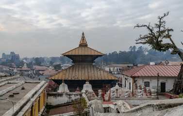 Hindu temple complex Pashupatinath in Kathmandu, Nepal.