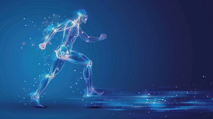 Abstract Running Figure