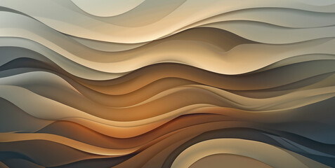 Obraz premium abstract wavy background in earth tones