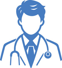 doctor with stethoscope vector