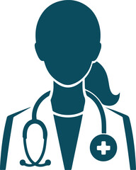 doctor with stethoscope vector