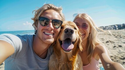 A Couple with Dog