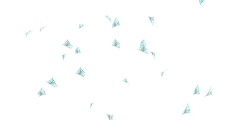 50 Indian rupee notes bundle flying in different angles and orientations isolated on black background