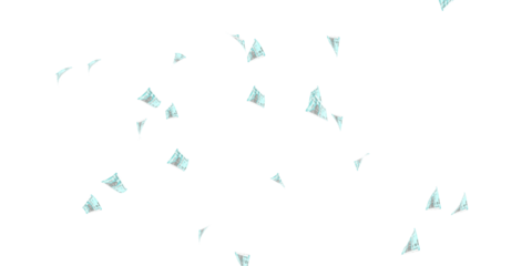 50 Indian rupee notes bundle flying in different angles and orientations isolated on black background