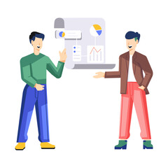 Entrepreneurship illustration designed in flat style 

