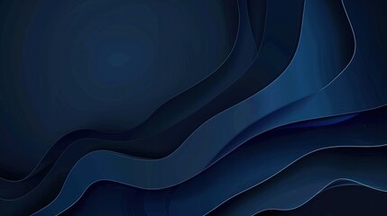 Abstract Blue Waves Background