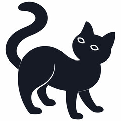 black cat cartoon