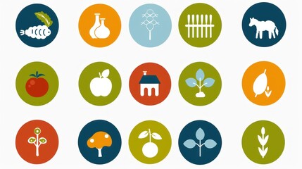 Farm Icons Set
