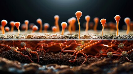 Soil with bioaugmentation using beneficial microbes