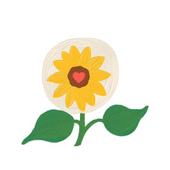 cute sunflower png