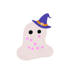 cute purple ghost