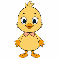 Chicken Vector Illustration, hean Vector Art, rooster Silhouette, cartoon chicken with sign Character