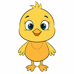 Chicken Vector Illustration, hean Vector Art, rooster Silhouette, cartoon chicken with sign Character